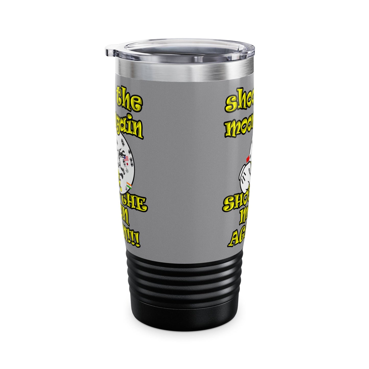 shoot the moon again - Ringneck Tumbler, 20oz (grey)