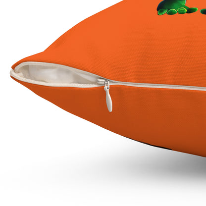 I don't care that your grey - Spun Polyester Square Pillow - (orange)