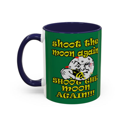 shoot the moon again - Accent Mug (dark green)