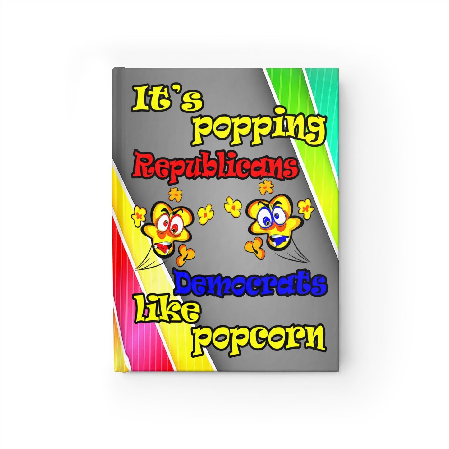 popping like popcorn - journal-lined (rainbow split)