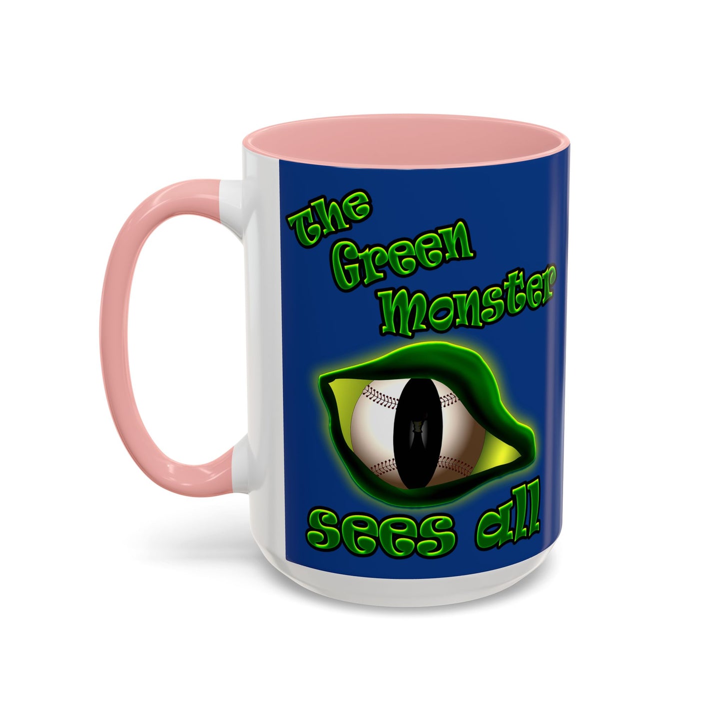green monster - Accent Mug (dark blue)
