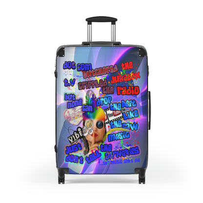 drop the beat - Suitcase (grey-pink wave)