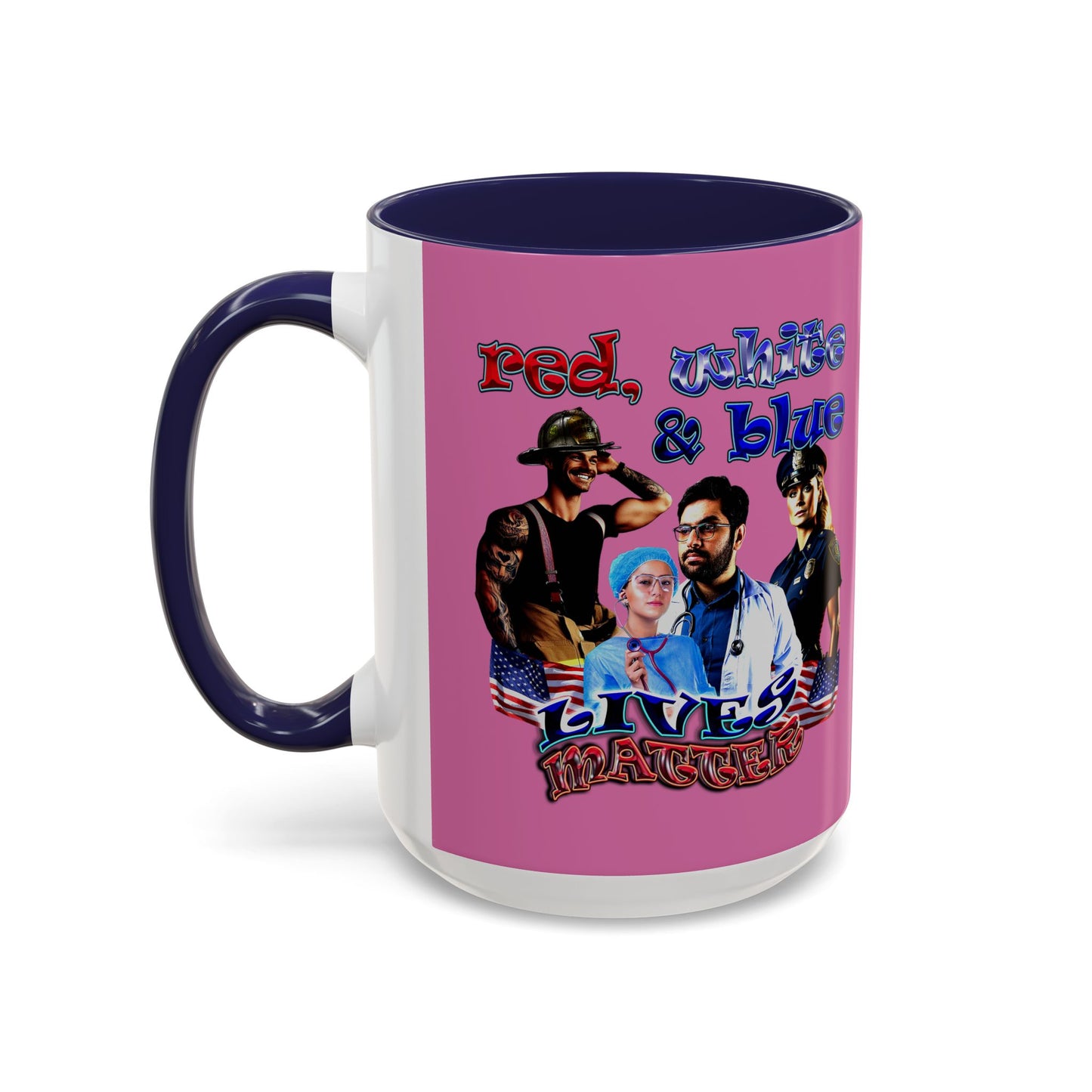 rw&b lives matter - Accent Mug (light pink)