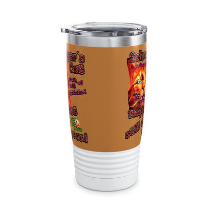 schrodinger's cat - Ringneck Tumbler, 20oz (light brown)