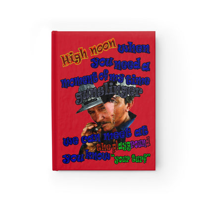 high noon - journal-blank (dark red)