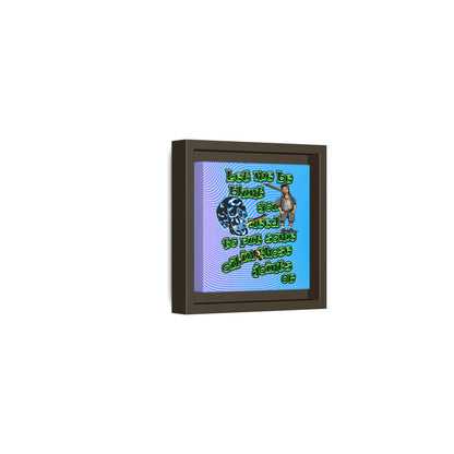 og - framed canvas art (light blue-purple wave)