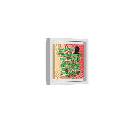 noticed you noticing - framed canvas art (yellow-orange wave)