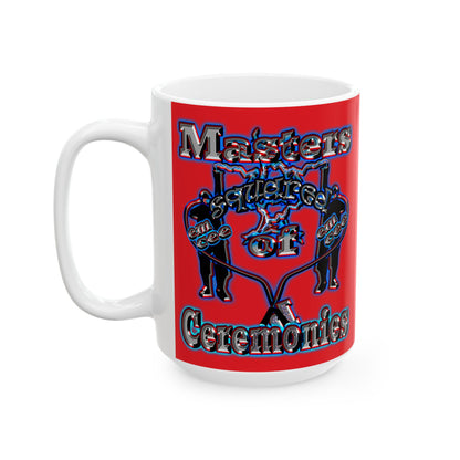 em cee squared - White Mug (red)