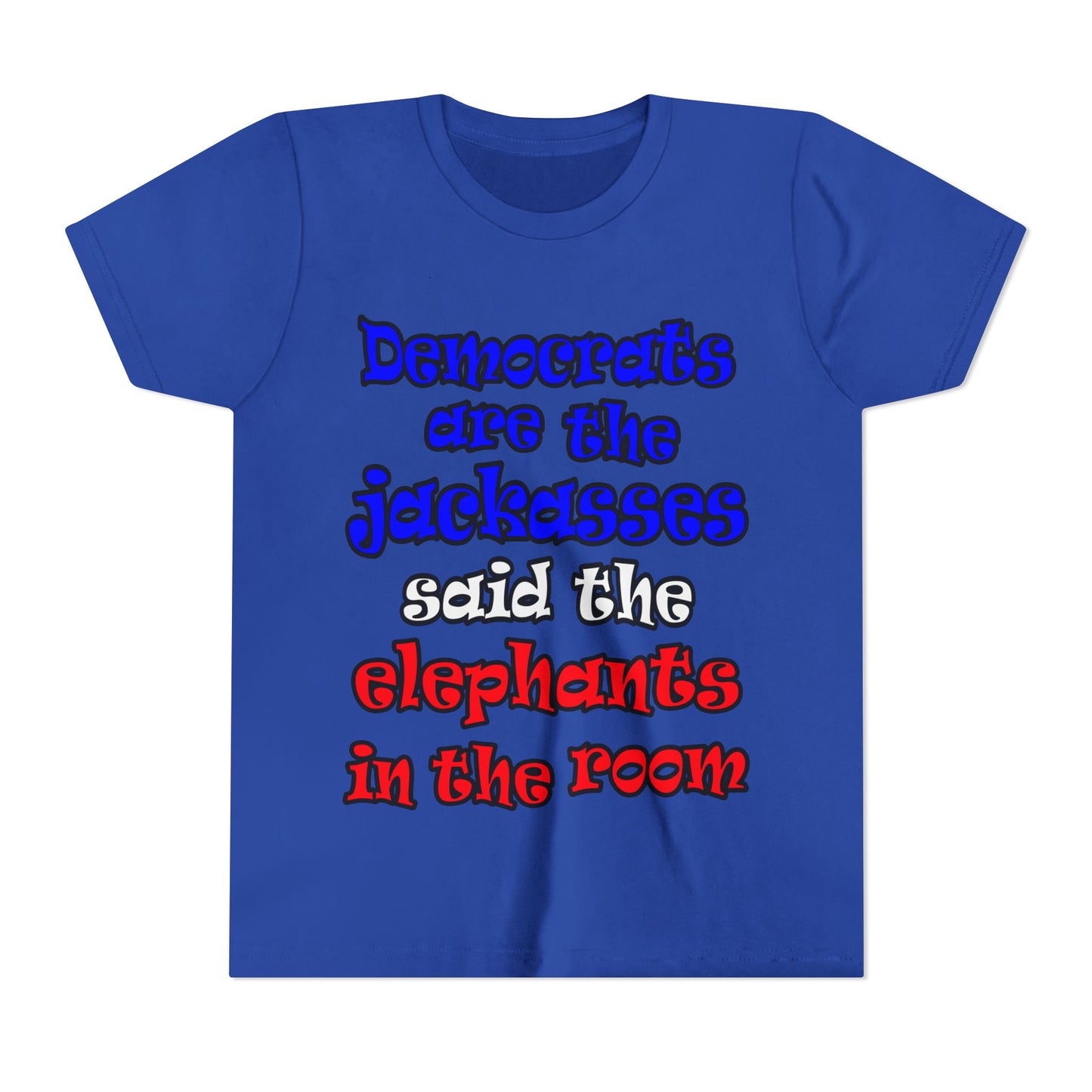 donkeys and elephants - Youth Short Sleeve Tee