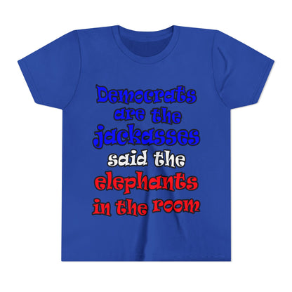 donkeys and elephants - Youth Short Sleeve Tee