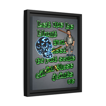 og - framed canvas art (grey-light grey)