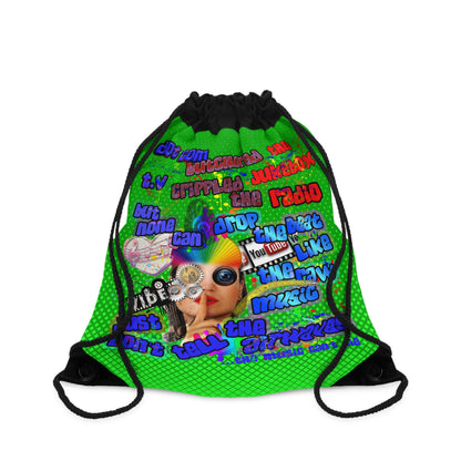 drop the beat - Drawstring Bag (logo green)