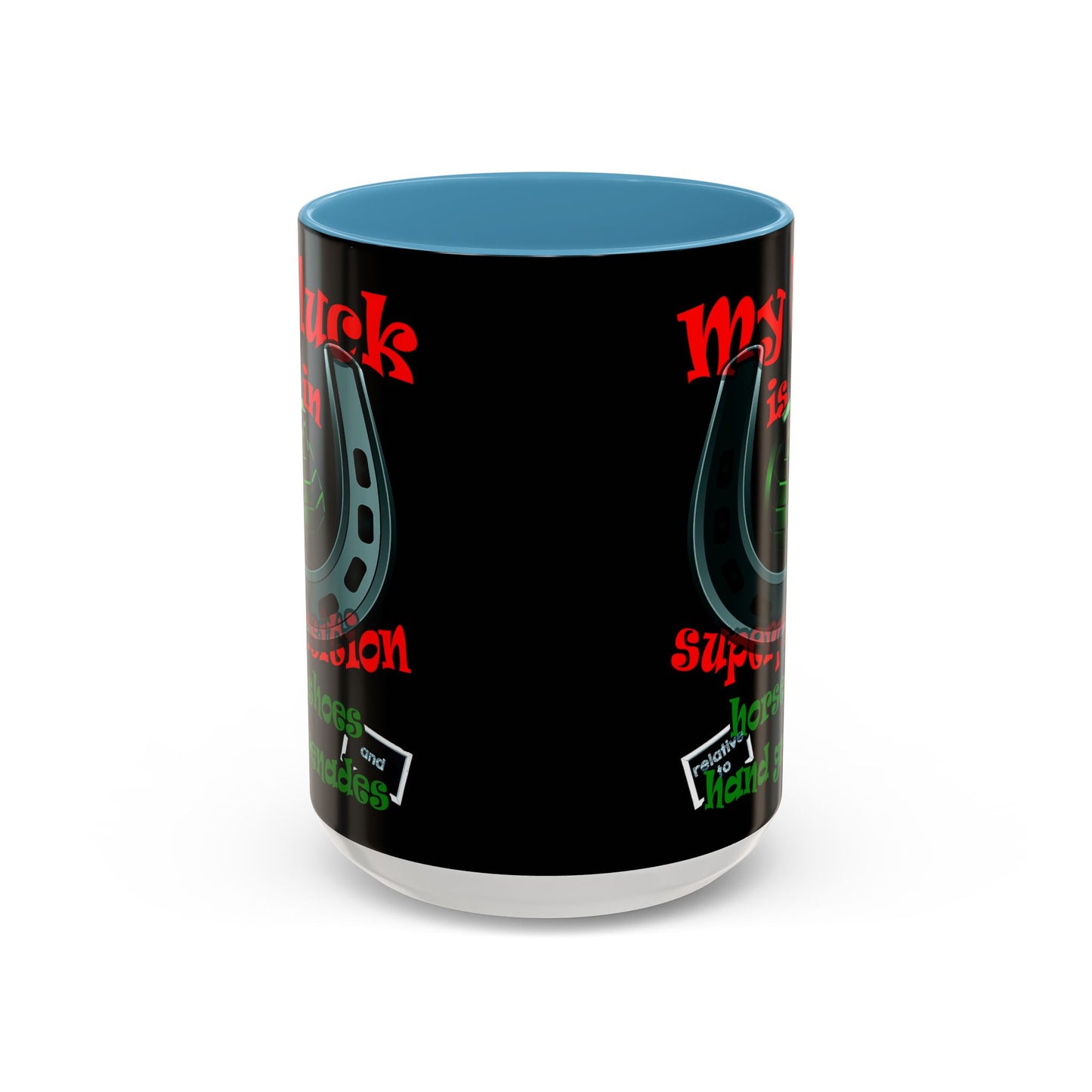 my luck - Accent Mug (black)