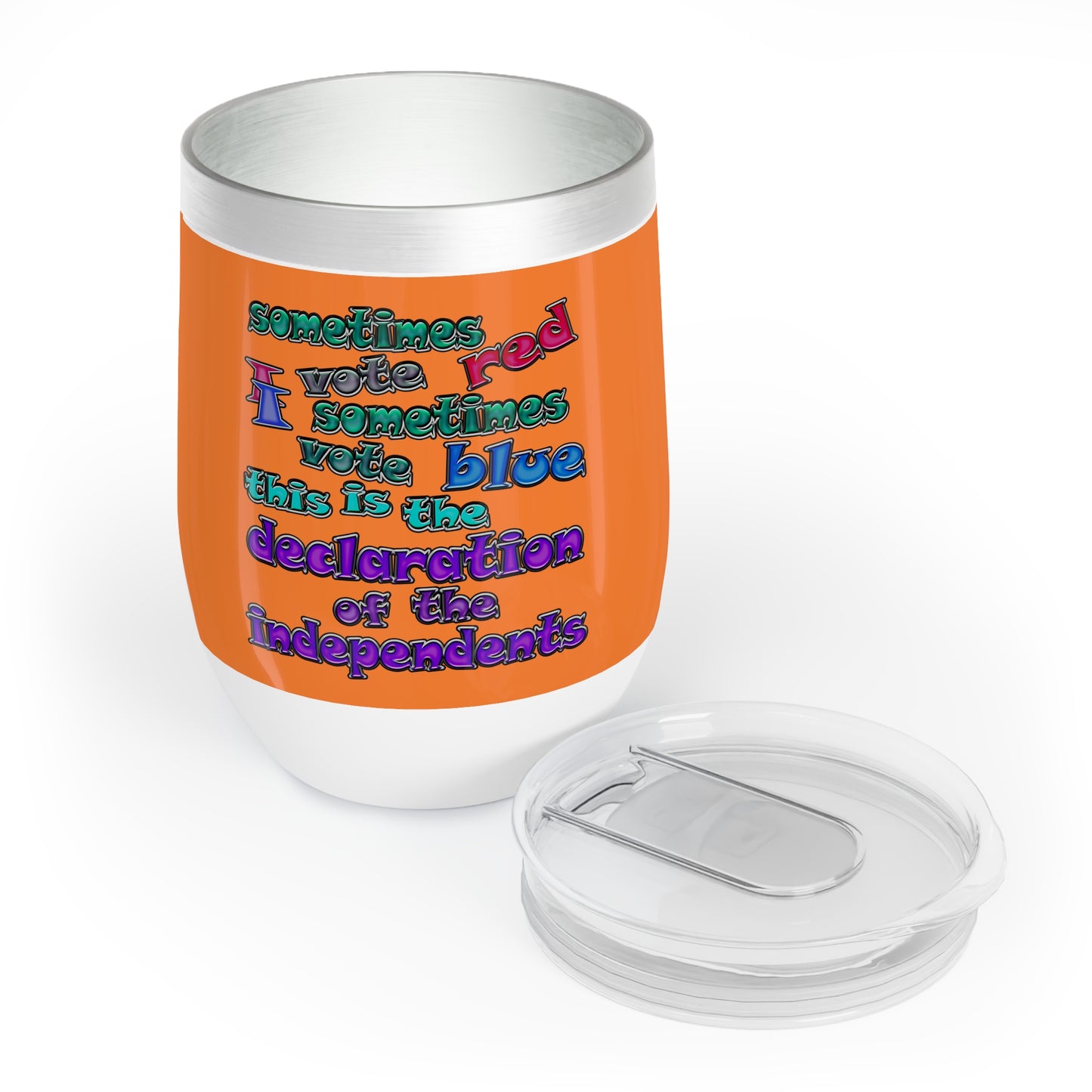 declaration of the independents - Chill Wine Tumbler (crusta)