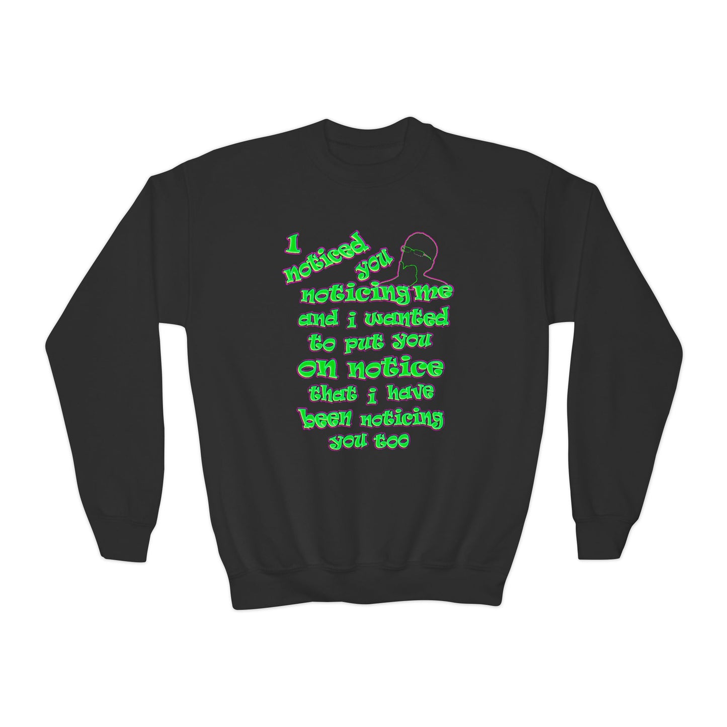 noticed you noticing - Youth Crewneck Sweatshirt