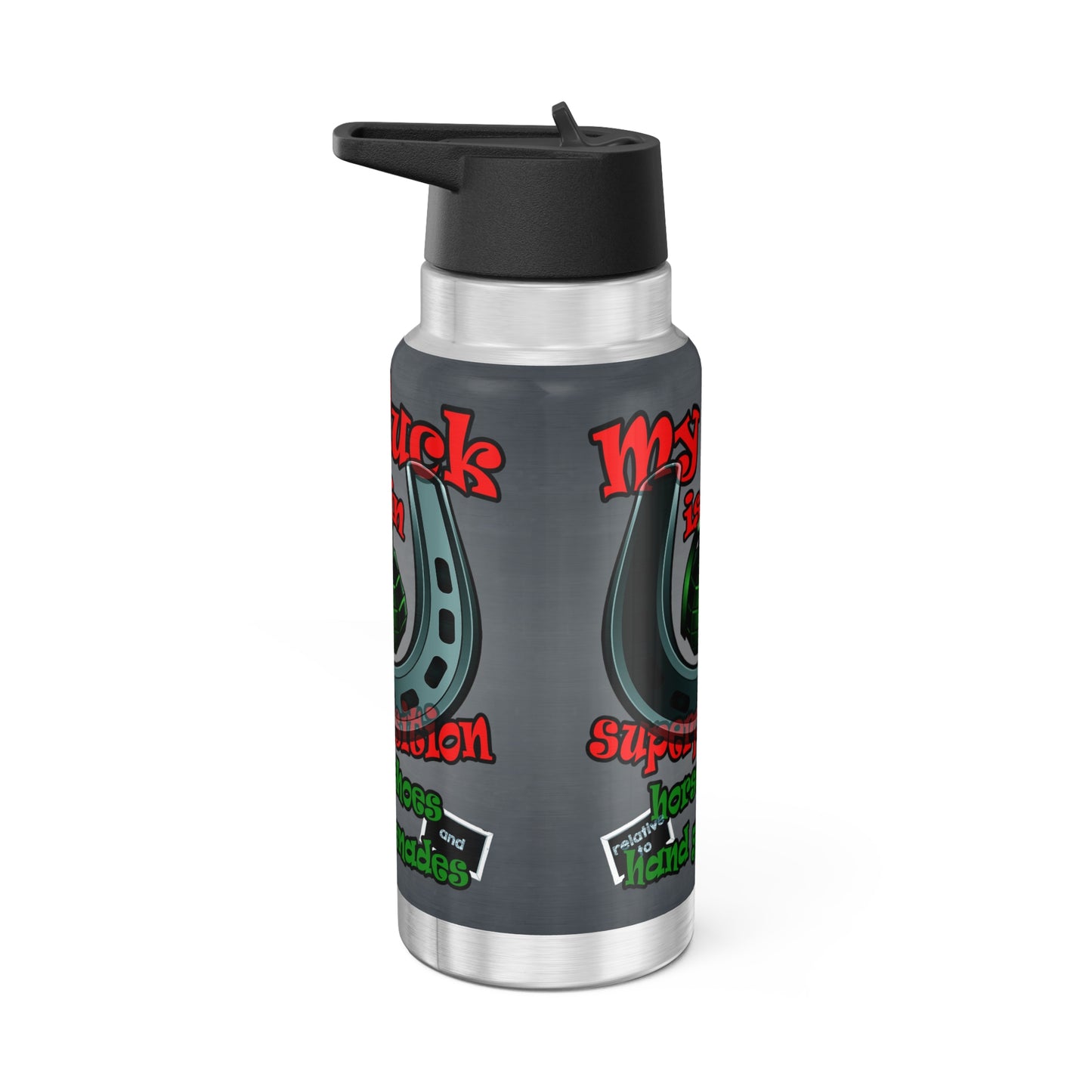 my luck - Gator Tumbler, 32oz  (grey-light grey)