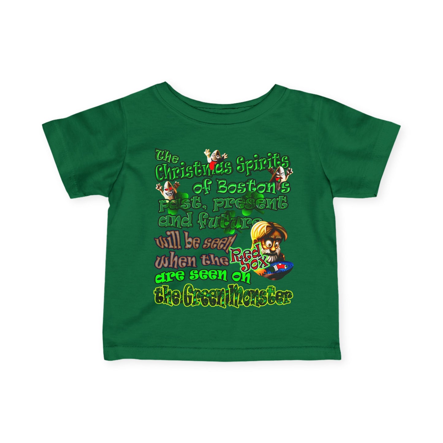 christmas spirits of boston - Infant Fine Jersey Tee