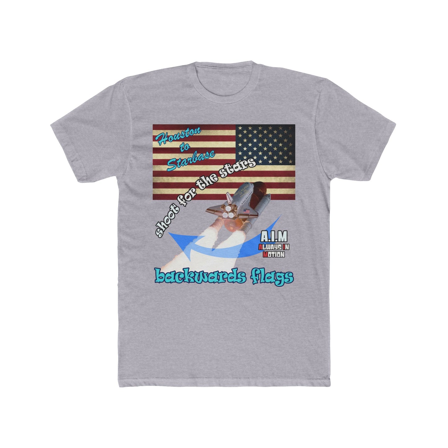 shoot for the stars - Men's Cotton Crew Tee