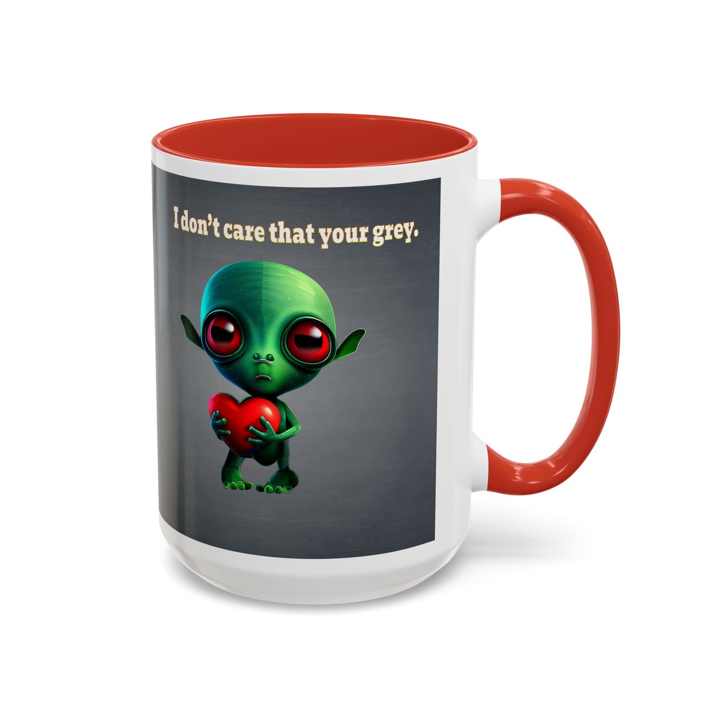 I don't care that your grey - Accent Mug (grey-light grey)
