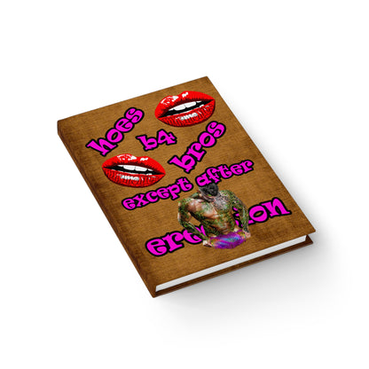 hoes b4 bros - journal-blank (brown papyrus)