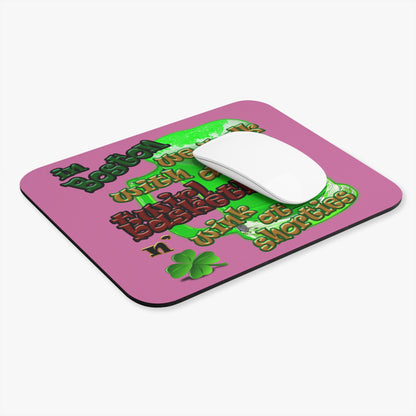 celtics logo - Mouse Pad (Rectangle) (light pink)