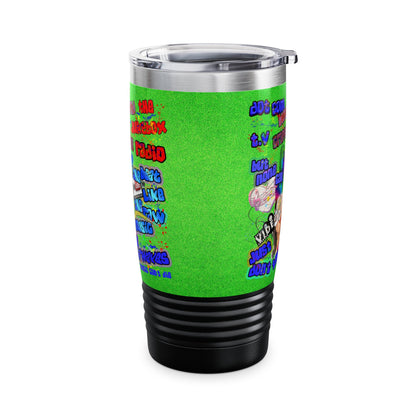 drop the beat - Ringneck Tumbler, 20oz  (green turf)