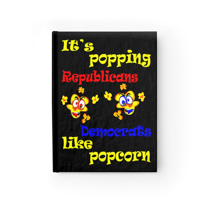 popping like popcorn - journal-blank (black)