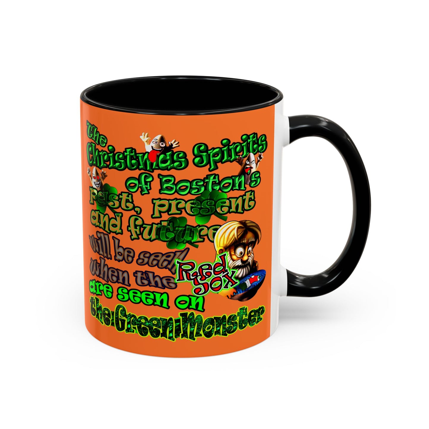christmas spirits of boston - Accent Mug (crusta)