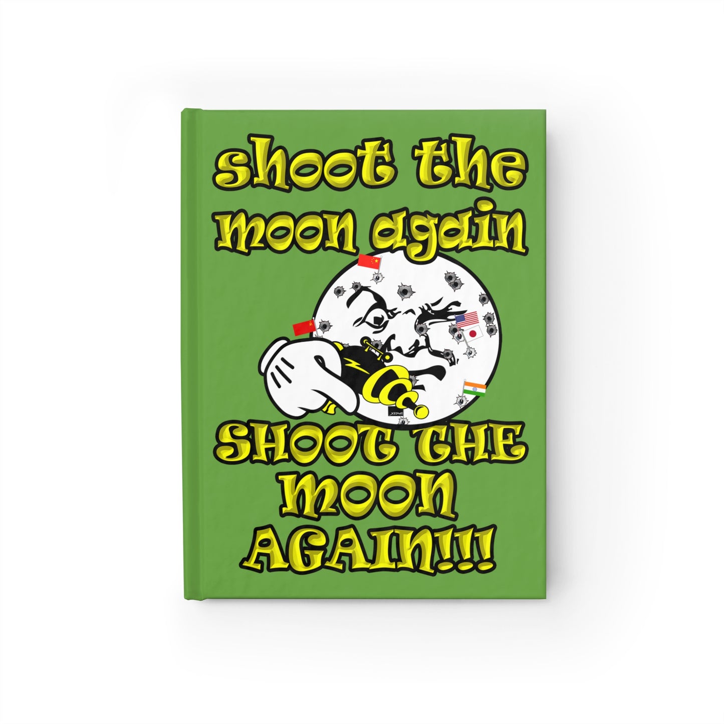 shoot the moon again - journal-blank (green)