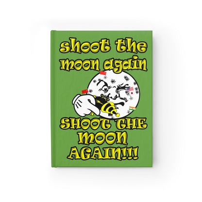 shoot the moon again - journal-blank (green)