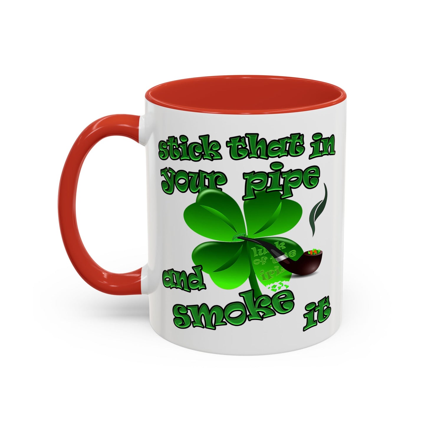celtics logo - Accent Mug (white)