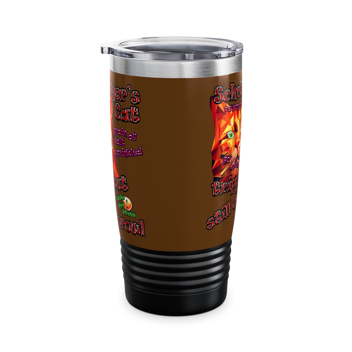 schrodinger's cat - Ringneck Tumbler, 20oz (brown)