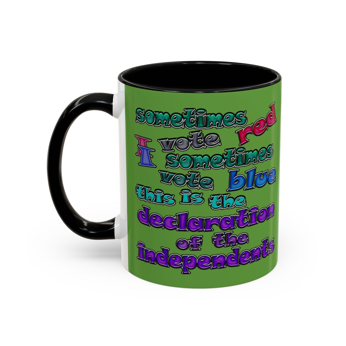 declaration of the independents - Accent Mug (green)