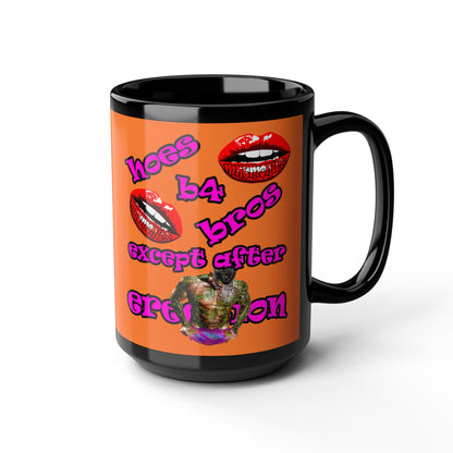 hoes b4 bros - Black Mug (crusta)