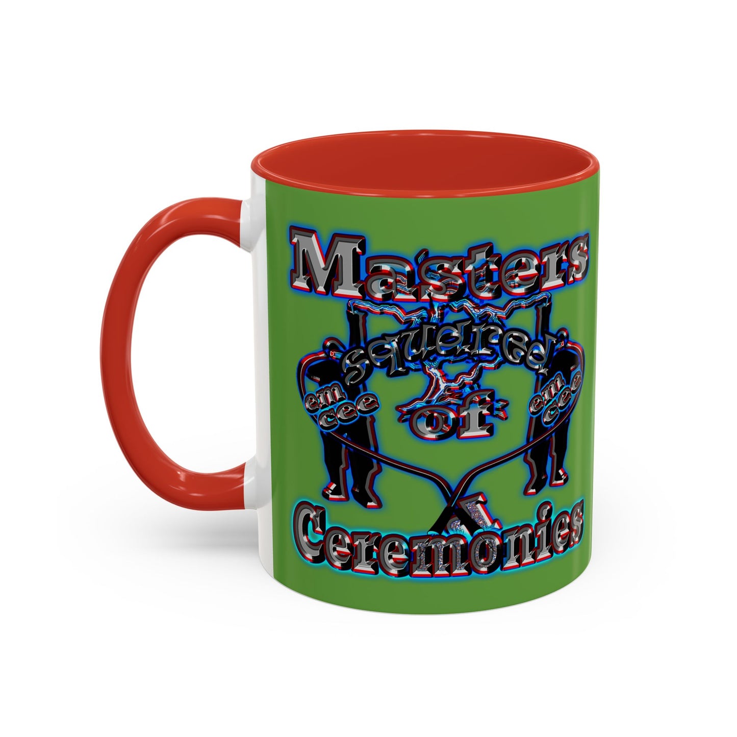 em cee squared - Accent Mug (green)
