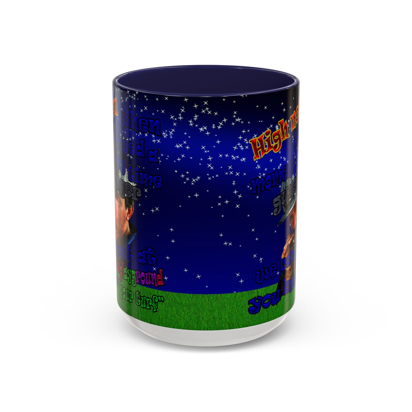 high noon - Accent Mug ('snoops' background)
