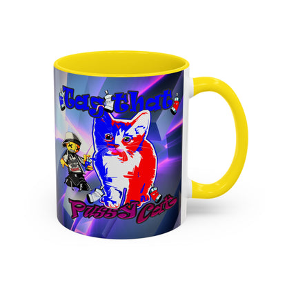 tag that - Accent Mug (grey-pink wave)