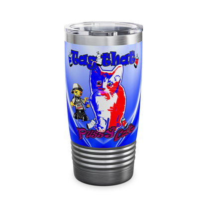 tag that - Ringneck Tumbler, 20oz (blue-white wave)