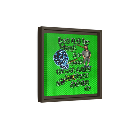 og - framed canvas art (logo green)
