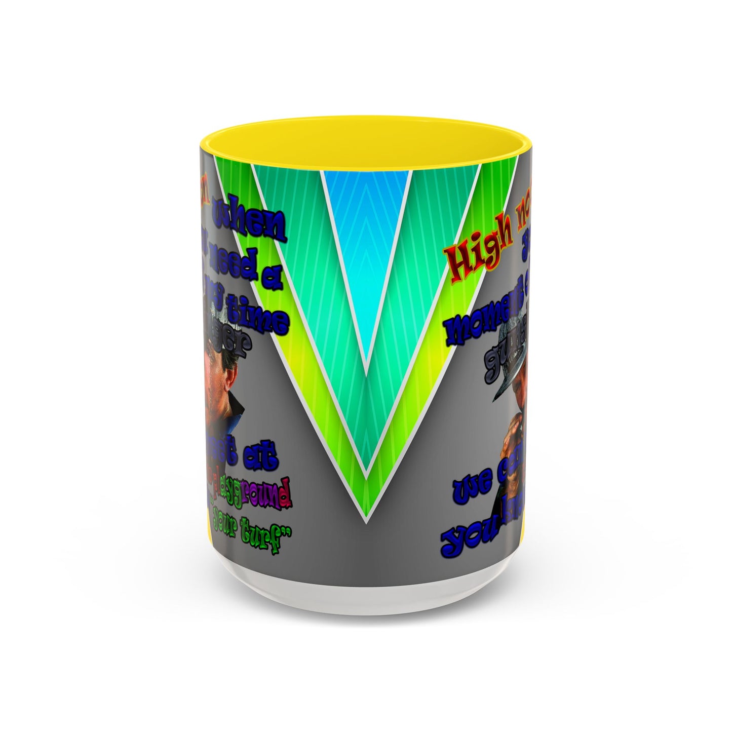 high noon - Accent Mug (rainbow split)