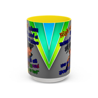 high noon - Accent Mug (rainbow split)