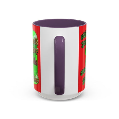 celtics logo - Accent Mug (red)