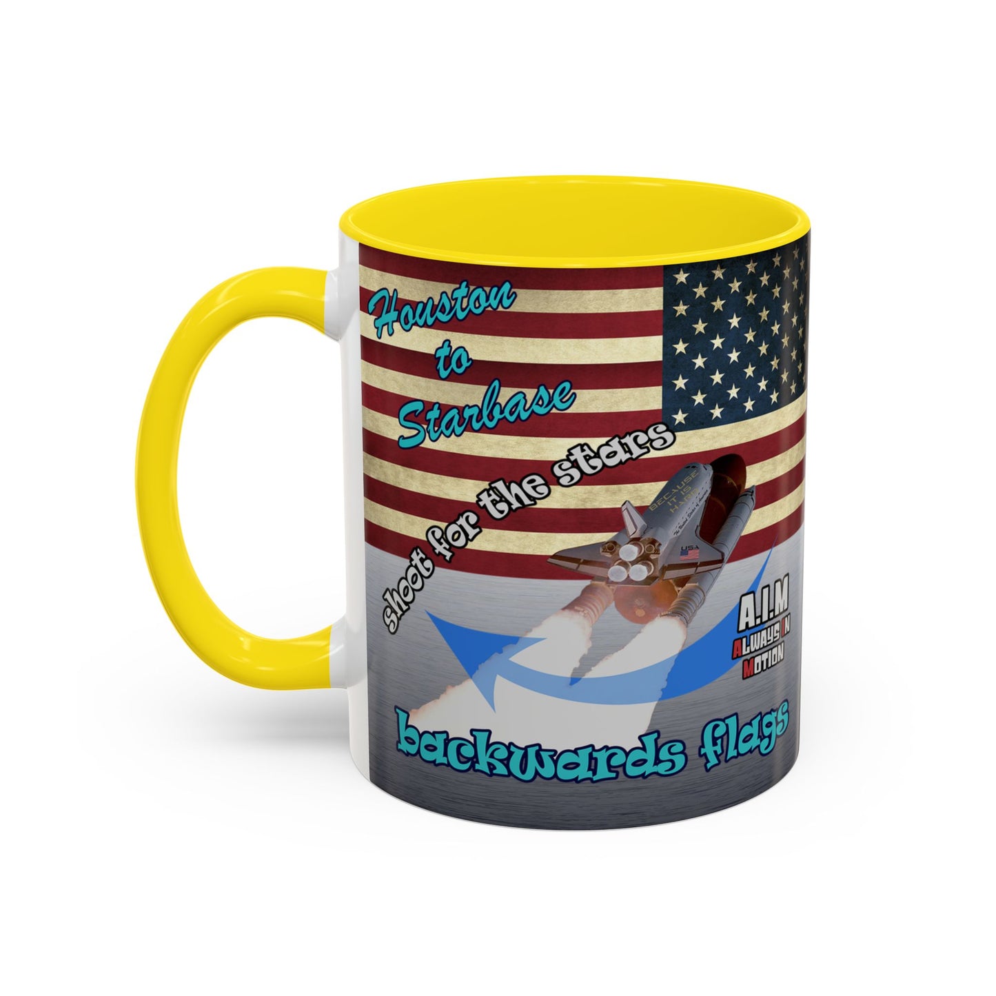 shoot for the stars - Accent Mug (brushed nickel)