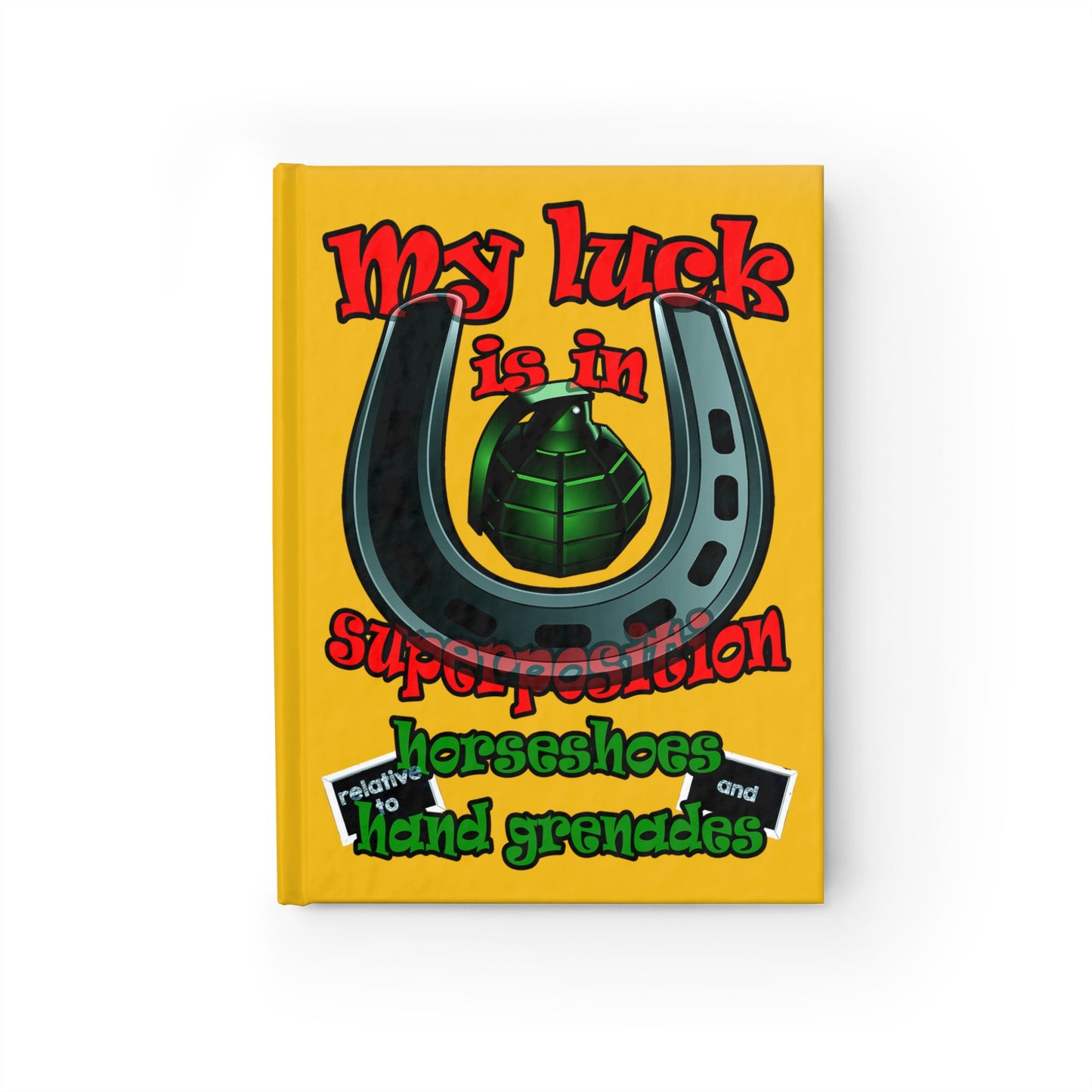 my luck - journal-blank (yellow)