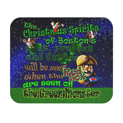 christmas spirits of boston - Mouse Pad (Rectangle) ('snoops' background)