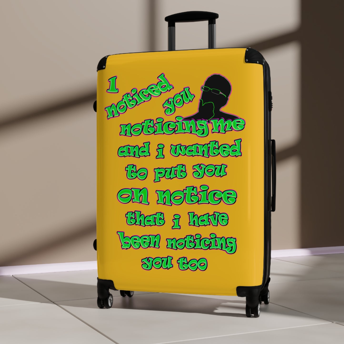 noticed you noticing - Suitcase (yellow)