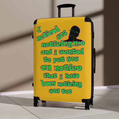 noticed you noticing - Suitcase (yellow)