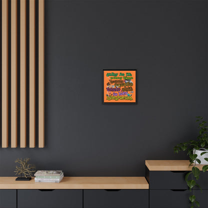 the bum's shit - framed canvas art (crusta)