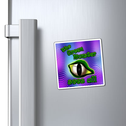 green monster - Magnets - (purple wave)