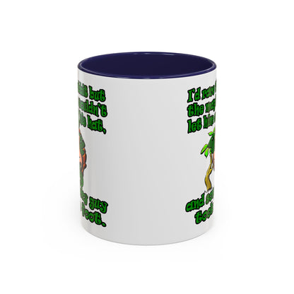 turtle race - Accent Mug (white)